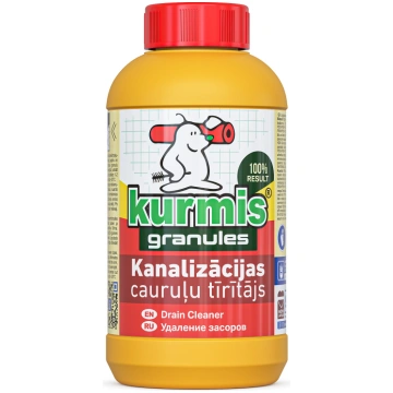 Granulēts līdzeklis kanalizācijas cauruļu aizsērēj