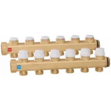 CALEFFI Misiņa kolektori 5 ceļu 662655