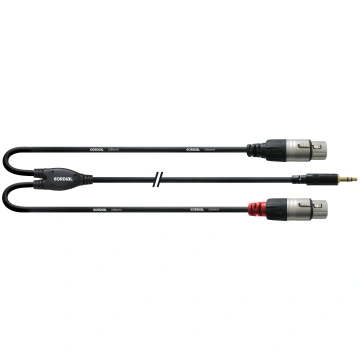 Cordial -Y cable, 3.5mm - 2 x XLR female, 1.8 m (C