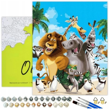 Gležnošana pēc skaitļiem Oh Art, bērniem Madagaska