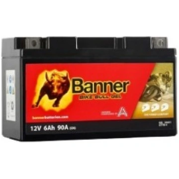 Akum. BANNER 6Ah Bike Bull GEL 12V 90A 150x65x92mm