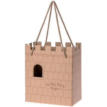 Dāvanu maisiņš - Maileg - PAPER BAG, CASTLE: LET T