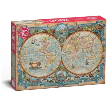 Puzle CherryPazzi Great Discoveries World Map, 200