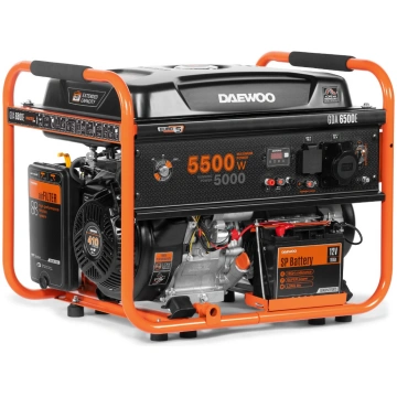 Benzīna ģenerators DAEWOO GDA 6500E, 5.5/5.0 kW, 2
