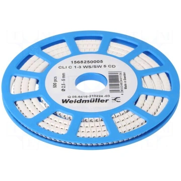 Markers | Marking: 5 | 2.5÷5mm | PVC | white | -30