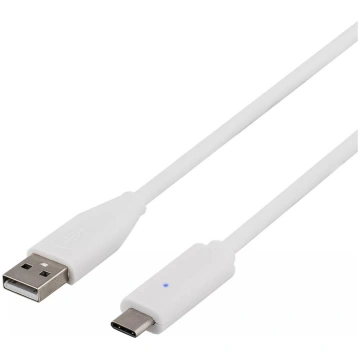 USB kabelis Deltaco USBC-1008 0.5m USB 2.0 balts