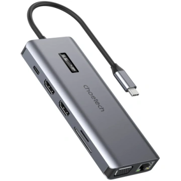 Choetech HUB-M26 Adapter 12in1 USB-C/USB-C - USB-A