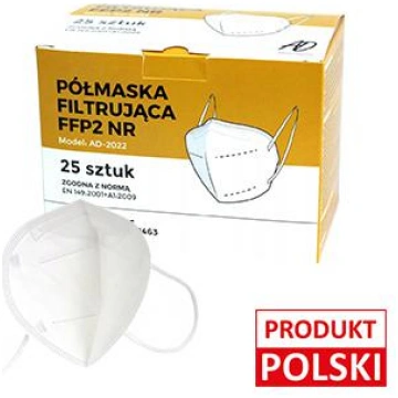 Sejas maska FFP2 balta AD-2022 EN 149:2001+A1:2009
