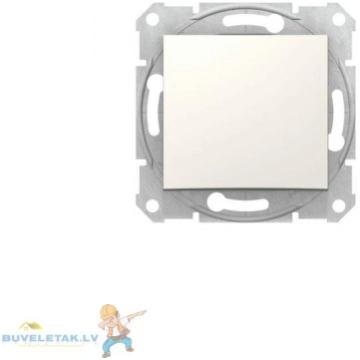 Slēdzis 1 pola z/a bēšs SEDNA PRO 22574