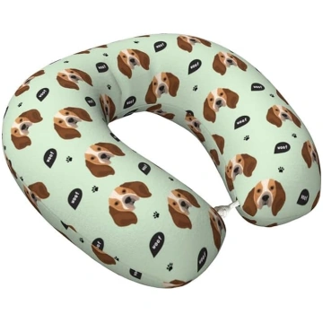 Ceļojuma spilvens „Beagle Dog Woof“, kakla spilven