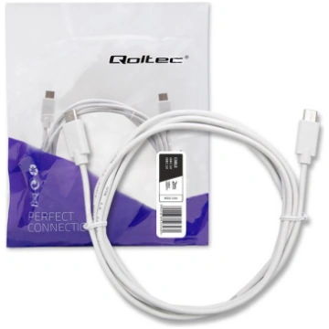 Qoltec USB 2.0 cable type C male | USB 2.0 type C 