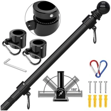 ZMTECH karoga masta komplekts ar 180° regulējamu d
