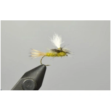 A.Jensen Parachute Hare"s Ear #14 olive - Mušiņa