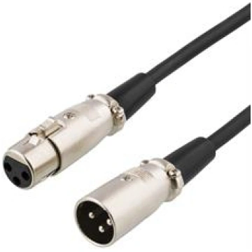 DELTACO XLR AUDIO KABELIS, 3 PIN HA - 3 PIN HO, 3M