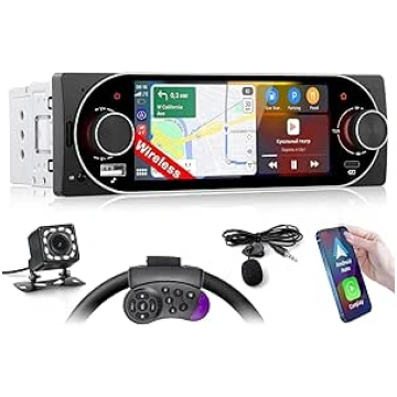 Bluetooth Bluetooth 1 Din ar bezvadu Carplay un An