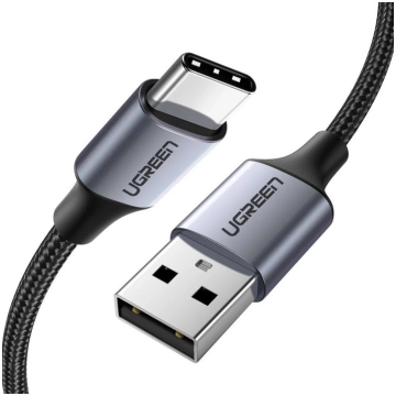 USB kabelis — USB-C QC 3.0 3A 1m pelēks UGREEN 695