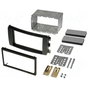 Radio mounting frame | Smart | 2 DIN | black ACV 3