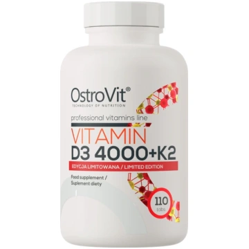 OstroVit Vitamīns D3 4000 + K2, 110 tabletes