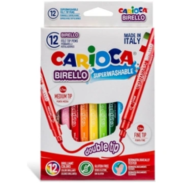 Flomasteri CARIOCA Birello divpusējie, 12gab. 200-