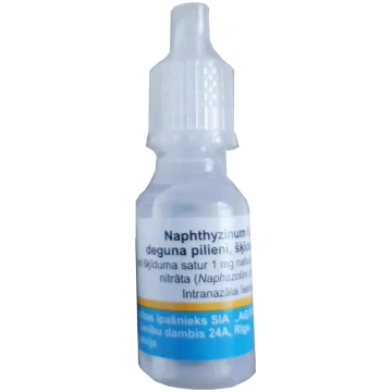 NAPHTHYZINUM 0.1% deguna pilieni, 10 ml