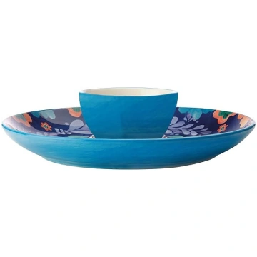 MAXWELL & WILLIAMS Majolica Chip & Dip Serving Bow