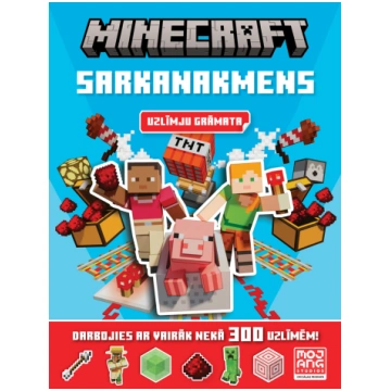 Gr.MINECRAFT. Sarkanakmens. Uzlīmju grāmata Kid Pr