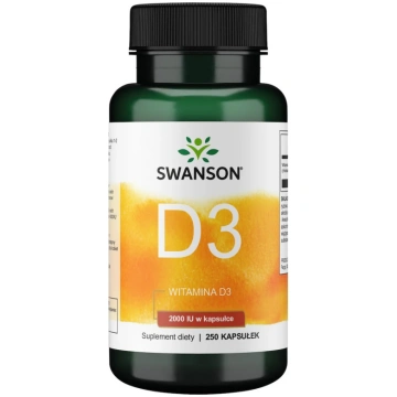 SWANSON D3 vitamīns 2000 SV (250 kapsulas)