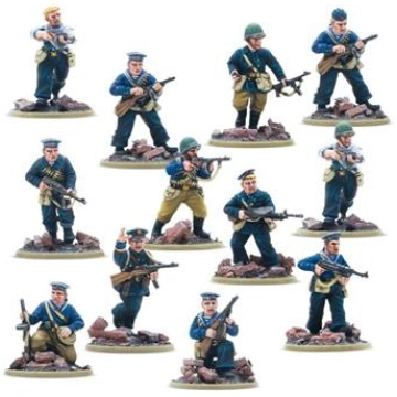 Bolt Action Soviet Naval Brigade Veteran Squad War