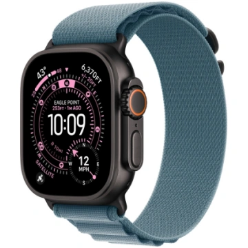 49mm Light Blue Alpine Loop - Small - Black Titani