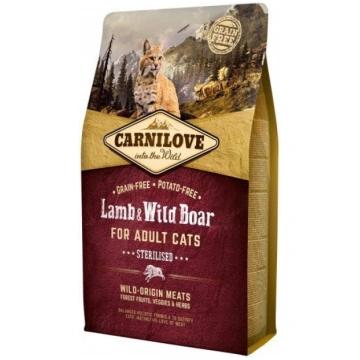 Carnilove Lamb&Wild Boar Sterilised 0,4kg Kaķiem