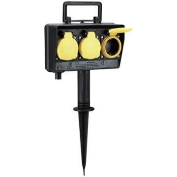 Bachmann garden socket outlet with earth spike 394