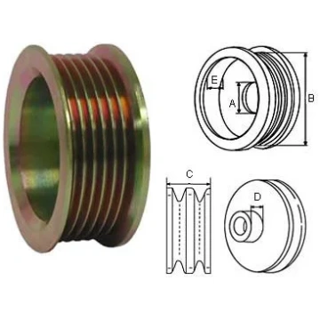 Siksnas skriemelis 17/65MM 6 rievu Siksnas skrieme