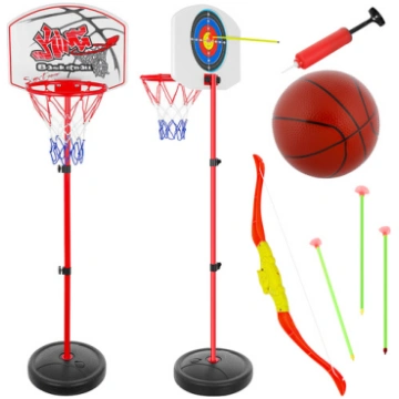 Bērnu Basketbola Grozs ar Bumbu un Statīvu + Loka