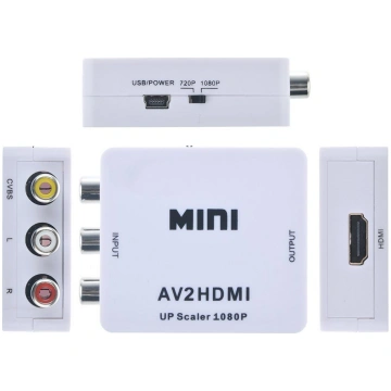 Mini analogais AV pārveidotājs uz digitālo HDMI ki