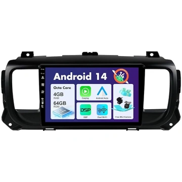 SXAUTO Android 14 Auto radio Citroen Jumpy 3 / Peu