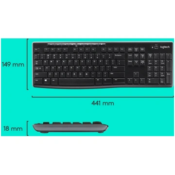Logitech 920-004508 keyboard Mouse included Home R