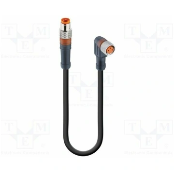 Cable: for sensors/automation; M8; PIN: 3; 2m; plu