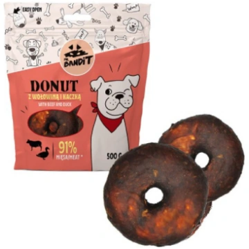 Mr.Bandit Donut Duck košļājamie gardumi suņiem ar