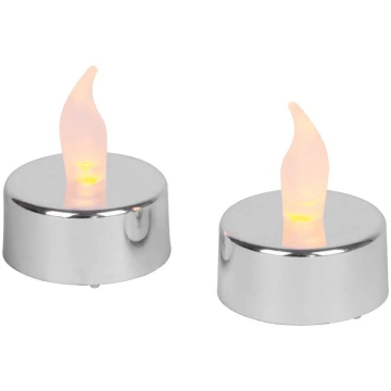 MagicHome sveces, 1 LED, iepakojums. 2 gab, sudrab
