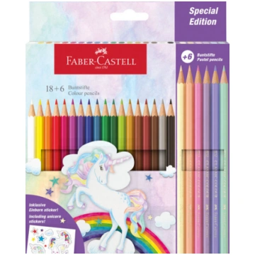 Trīsstūrveida krāsainie zīmuļi Faber-Castell Colou