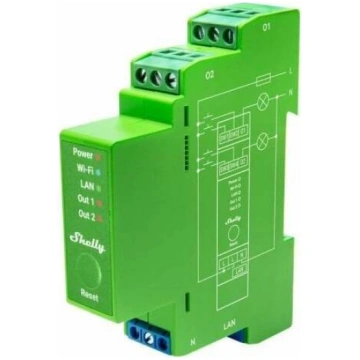 Shelly Przekaźnik Pro Dimmer 2PM LED/żarówka WLAN 
