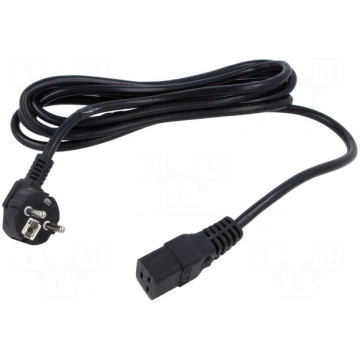 Cable | 3x1.5mm2 | CEE 7/7 (E/F) plug angled,IEC C