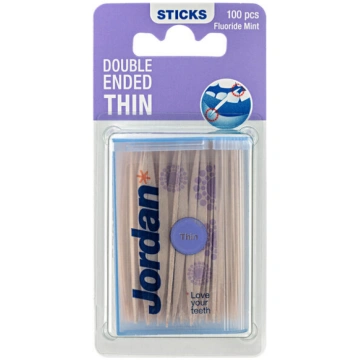 JORDAN zobu kociņi Thin, 100 gab