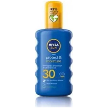 Mitrinošs sauļošanās balzams-sprays Nivea SPF 30, 