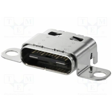 Connector: USB C; on PCBs; SMT; PIN: 24; angled; s