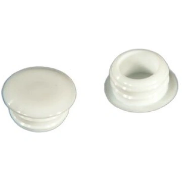 PVC caurumu pārsegs, balts, 10 gab
