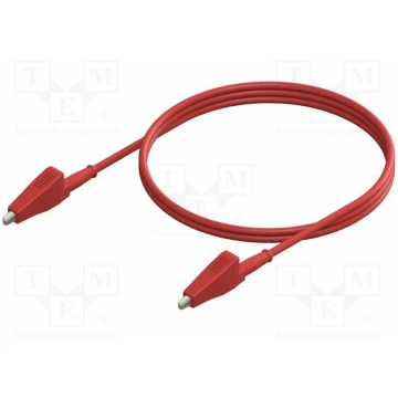Test lead; Inom: 10A; Len: 0.6m; both sides,crocod