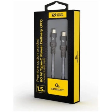 CABLE USB-C PD 1.5M/CC-USB2B-CMCM60-1.5M GEMBIRD