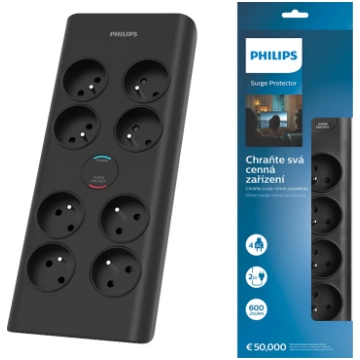 Pagarinātājs ar pārsprieguma aizsardzību Philips 8