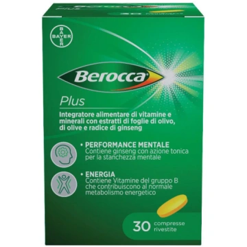 Berocca Plus 30 energy + concentration tablets BAY